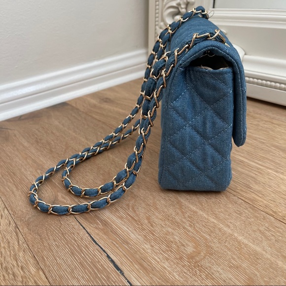 🔃Wild For Coco Denim Handbag | Dark Wash - Picture 2 of 5